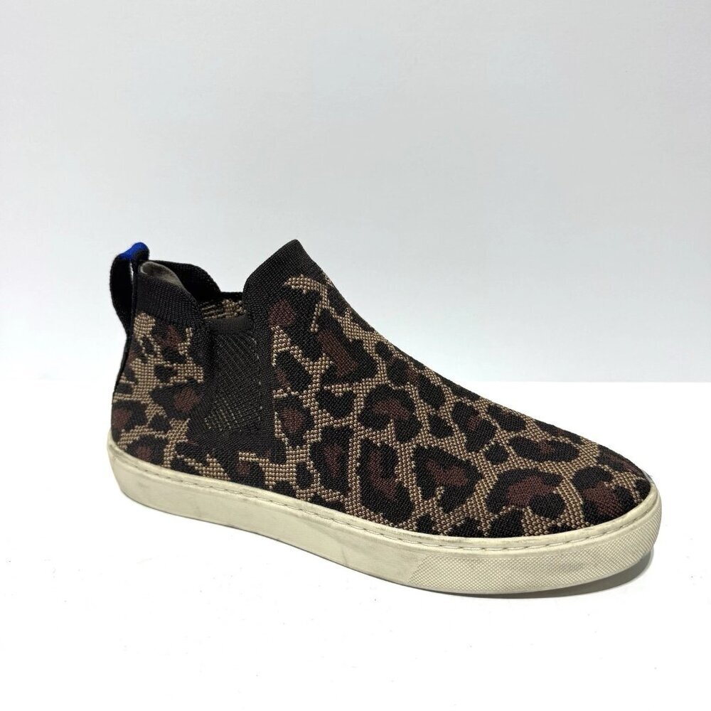 Rothys Womens The Chelsea Sneakers Leopard Size 9 M
